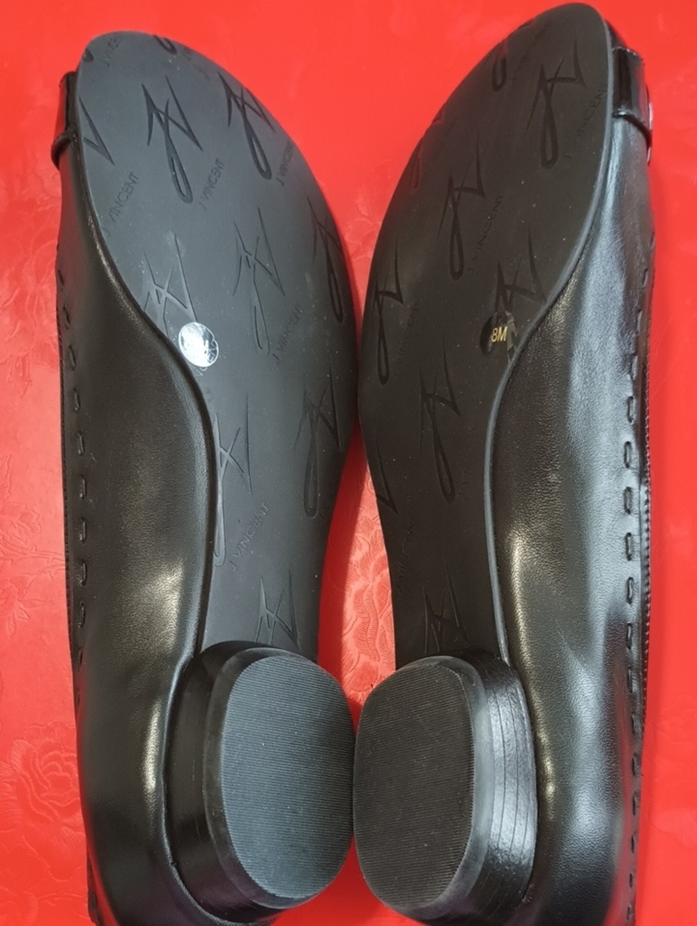 J Vincent Black Patent Leather Flats - 8M women - NWoT - Picture 5 of 12